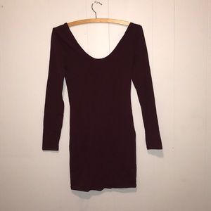 Deep Red Bodycon Dress